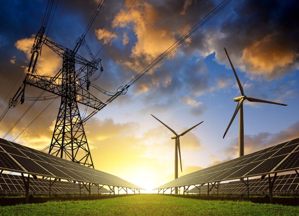 Mehrere Erneuerbare Energien in der Natur